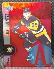 2022-23 UD Tim Hortons Red Die-Cut #DC-22 Jake Guentzel Pittsburgh